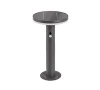 Borne LED 10W solaire Alaska détecteur anthracite 77018