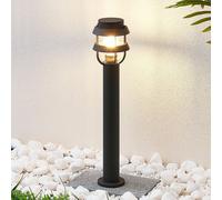 Borne lumineuse Alvaro Lindby, dimmable, noir, Aluminium, Moderne, Luminaire extérieur