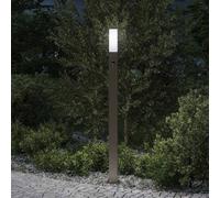 Borne lumineuse avec détecteur 110 cm en acier inoxydable IP44 vidaXL