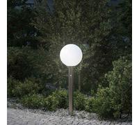 Borne lumineuse avec détecteur 80 cm en acier inoxydable IP44 vidaXL