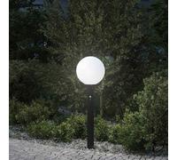 Borne lumineuse avec détecteur 80 cm Noir IP44 vidaXL