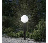 Borne lumineuse avec sortie 80 cm Noir IP44 vidaXL