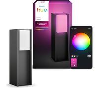 Borne lumineuse extérieure connectée Philips Hue Turaco White and Color Ambiance anthracite