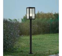 Borne lumineuse Bolgar Lindby, dimmable, noir, Métal, Moderne, Luminaire extérieur
