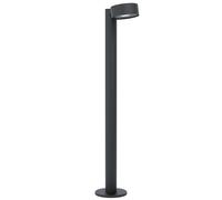 Borne lumineuse d'extérieur à LED noire, IP44 résistant aux intempéries, métal noir, 1x LED 6W 500Lm 3000K, LxlxH 14x22x82cm