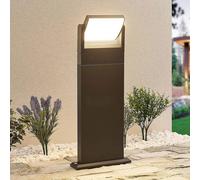Borne lumineuse extérieur Cathalena Lindby, gris, Aluminium, Moderne, Eclairage Exterieur LED