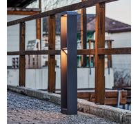 Borne lumineuse extérieur Darko Lindby, gris, Aluminium, Moderne, Eclairage Exterieur LED