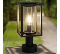 Borne lumineuse extérieur Ferda Lucande, dimmable, noir, Aluminium, Moderne, Luminaire extérieur