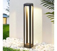 Borne lumineuse extérieur Fery Lucande, gris, Aluminium, Moderne, Eclairage Exterieur LED