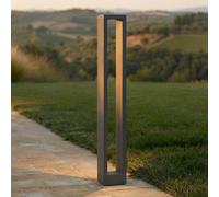 Borne lumineuse extérieur Jupp Lucande, noir, Aluminium, Moderne, Eclairage Exterieur LED