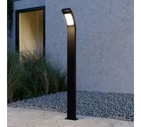 Borne lumineuse extérieur Juvia Lucande, noir, Aluminium, Moderne, Eclairage Exterieur LED