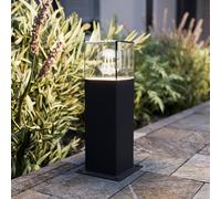 Borne lumineuse extérieur Keke Lucande, dimmable, noir, Aluminium, Moderne, Luminaire extérieur