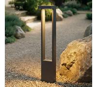 Borne lumineuse extérieur Lonete Lindby, noir, Aluminium, Moderne, Eclairage Exterieur LED