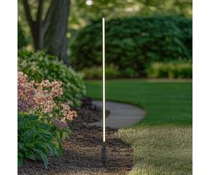 Borne lumineuse extérieur Neano Lindby, noir, Aluminium, Moderne, Eclairage Exterieur LED