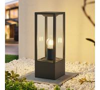 Borne lumineuse extérieur Peldar Lindby, dimmable, noir, Aluminium, Moderne, Luminaire extérieur