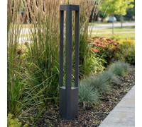 Borne lumineuse extérieur Pirron Lucande, noir, Aluminium, Moderne, Eclairage Exterieur LED