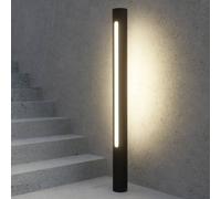 Borne lumineuse extérieur Tomas Lucande, gris, Aluminium, Moderne, Eclairage Exterieur LED