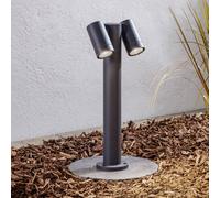Borne lumineuse extérieur Tulimar PRIOS, dimmable, noir, Aluminium, Moderne, Luminaire extérieur