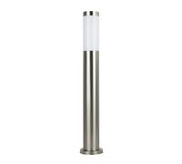 Borne lumineuse extérieure inox argent 65 cm E27 IP44