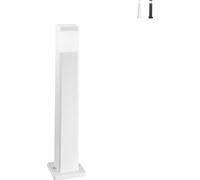 Borne lumineuse LED carrée blanche FOCUS en polycarbonate GU10