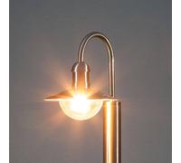Borne lumineuse Lindby Damion, 140 cm, acier inoxydable, E27, IP44 DAMION Lindby, dimmable, gris, Inox, Moderne
