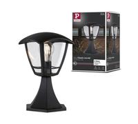 Borne Lumineuse Produits De Deuxième Choix Classic Curved Ip44 280 Mm Max. 12w 230v Clair, Noir E27 Matière Plastique