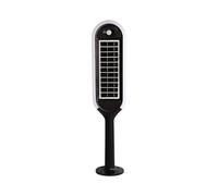Borne lumineuse solaire - IP65 Waterproof - Blanc + Noir - 5W- 400 Lumens - 3000K