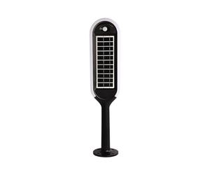 Borne lumineuse solaire - IP65 Waterproof - Blanc + Noir - 5W- 400 Lumens - 3000K