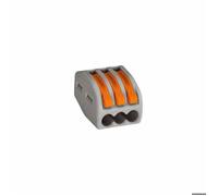 Wago Borne de connexion 222-413 3 conducteurs pour fils souples et rigides X10 gris