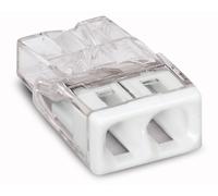 Borne pour boîtes de dérivation COMPACT avec boîtier transparent 2 conducteurs boîte de 100 WAGO 2273-202