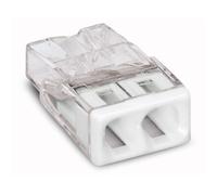 Borne de raccordement 2 fils rigides 2,5mm² Wago 2273-202