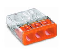 Borne pour boîtes de dérivation COMPACT avec boîtier transparent 3 conducteurs boîte de 100 - - 2273-203