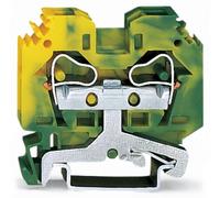 Borne pour conducteur de protection WAGO 284-107 10 mm ressort de traction Affectation: terre vert, jaune 50 pc(s)