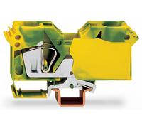 Borne pour conducteur de protection WAGO 285-607/999-950 16 mm ressort de traction Affectation: terre vert, jaune 15 pc(s)
