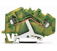 Borne pour conducteur de protection WAGO 780-607/999-950 5 mm ressort de traction Affectation: terre vert, jaune 50 pc(s)