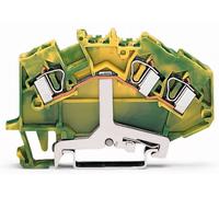 Borne pour conducteur de protection WAGO 781-637/999-950 6 mm ressort de traction Affectation: terre vert, jaune 50 pc(s)