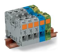 Wago Kit de courant triphasé 285-139 16 mm ressort de traction gris/bleu/vert/jaune 1 pièce