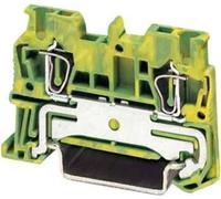 Borne pour ressort de tension 0,08-1,5 mm² GN-GE - Bornier de mise à la terre unipolaire 4,2 mm ST 1,5-PE