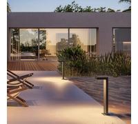 Borne solaire noire en aluminium ALA MAXI H65cm