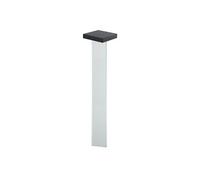 Borne solaire aluminium LED blanc chaud SCOTTY H90cm