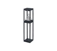 LEDVANCE Borne solaire extérieure Bluetooth SMART+, blanc chaud 3000K et couleur, utilisable sans alimentation, jusqu'à 2,5 h. d'autonomie à 100% de lumière, rechargeable avec câble USB-C IP44 noir