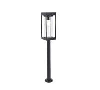 Borne solaire extérieure Flair noir 76 cm E27 Lutec
