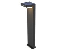 Borne solaire LED 4,5W 4000K PIR crépuscule noire