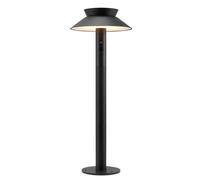 Borne solaire LED avec pointe NORDLUX Justina avec capteur, Variante : Ø 230 x 600 mm, 5 W, noir