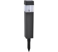 Borne solaire LED carrée noire 4000K IP44 Polux Martin