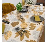 BORNEO Nappe 100% coton enduit 250X150 Gold SUD ETOFFE