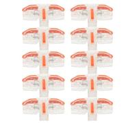 Bornes de Connexion en T Cuivre Nylon Rouge 10 Pièces
