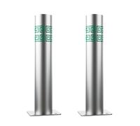 Bornes de sécurité en Acier Inoxydable pour allées de Garage, poteaux de sécurité, cônes de signalisation, dispositifs de signalisation routière, barrière d'accès pour Garage privé (Vert (2