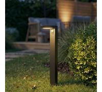 Bornes lumineuses LED PRIOS Tarlson, rondes, anthracite, capteur Tarlson, noir, Matière Plastique, Moderne