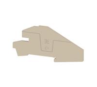 Bornes pour plaque d'extrémité, beige - Plaque d'extrémité/de distribution pour bornier AEP ITB 4 BB